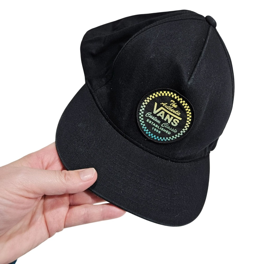 Vans Custom Classic Established 1966 Black Hat Cap Skater Snapback‎ Basic